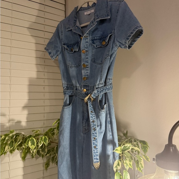 Denim Jumpsuit - Picture 1 of 5